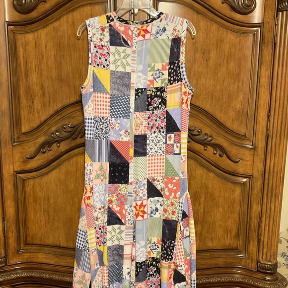 NWOT Polo Ralph Lauren Cotton Patchwork Sleveles Dress Size US L - Picture 6 of 9